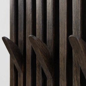 Cuier de perete maro închis din lemn de stejar Parco – Spinder Design