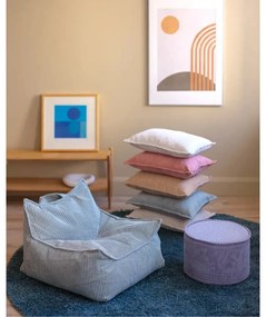 Pernă decorativă pentru copii verde-mentă cu tapițerie din catifea reiată Bolster – Wigiwama