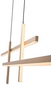Lustra LED design liniar X-LIne auriu