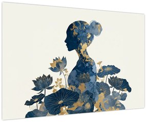 Tablou - Profil de femeie din marmură (90x60 cm)