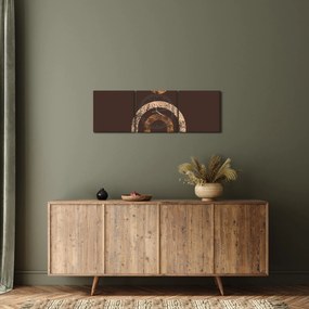 Tablou - Arce portocalii N⁰1 (cu ceas) (90x30 cm)