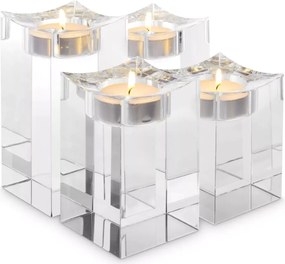 Set de 4 suporturi pentru lumanari Giancarlo L
