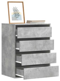 vidaXL Dulap colț cu sertare gri beton 60x41x76 cm lemn prelucrat