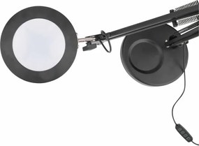 Lampă LED dimabilă de masă cu lupă Extol LED/8W/5V 2900/4500/7500K negru