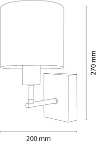 Brilagi - Aplică de perete BOBO WOOD 1xE27/25W/230V stejar/negru/alb/cu ursuleți