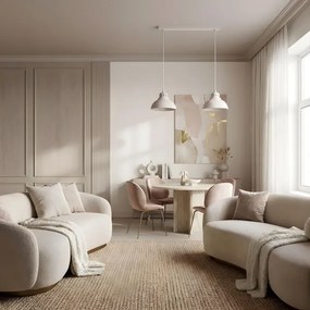 Lustră pe cablu SVEN 2xE27/15W/230V crem