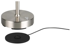 Veioză argintie LED (înălțime 45 cm) Moreno – Trio