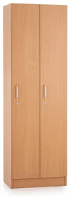 Dulap Visio din lemn - 2 compartimente, 60 x 42 x 190 cm, fag