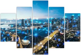 Tablou - Rețeaua orașului (150x105 cm)