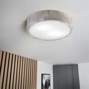 Brilagi - Plafonieră PINO, 2xE27/15W/230V, pin/argintiu, Ø 37,5 cm