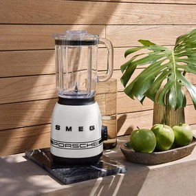 Blender Smeg Porsche BLF03PCWEU, 800 W, 1,5 l, 18 000 rpm, 4 programe, 4 viteze + Impuls, Otel inoxidabil, Alb