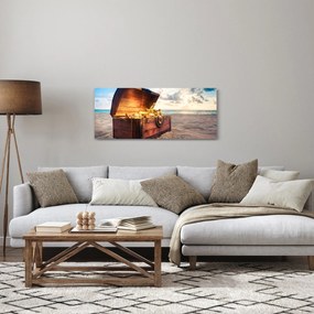 Tablou - Comoară pe plajă (120x50 cm)