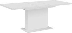 Masă dining extensibilă, albă, 160-200x90 cm, BOBA