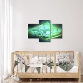 Tabloul cu abstracție verde (90x60 cm)