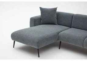 Colțar în L PISA, gri, pe partea dreaptă