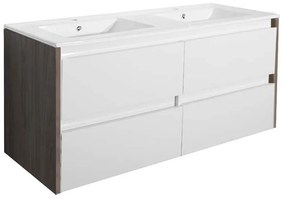 Dulap de bază Porto 120 cu lavoar rauna alb-ulm