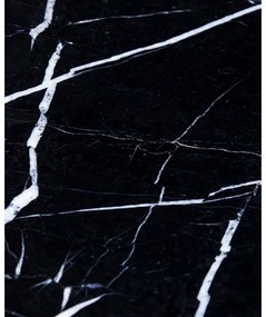 Măsuță de cafea neagră/în culoare naturală din marmură 80x80 cm Raw – Hübsch
