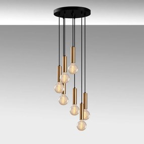 Lustră neagră/aurie ø 40 cm Tempo – Opviq lights