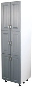 Soldat 60 cu 6 usi Zebra MDF gri dungi