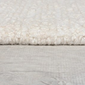 Covor fildeș țesut manual din lână 120x170 cm Harris Boucle – Flair Rugs