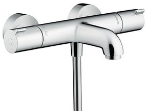 Set baterie lavoar, baterie cada termostatata si set dus, crom, Hansgrohe Ecostat Termostatic