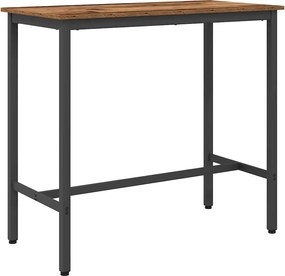 vidaXL masă Lemn vechi 100 x 50 x 90,5 cm Lemn ingineresc și oțel