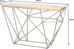 Consola design industrial vintage DIAMOND 120cm