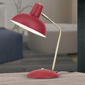 Veioza / Lampa de birou stil elegant Fedra rosie