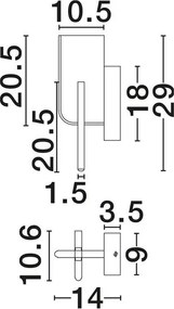 Aplica LED design decorativ 3000K TOTEM