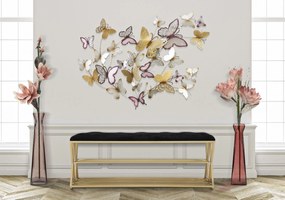 Mauro Ferretti Panou De Perete Fluture Gold/Bordeaux Cm 132X3,5X95,5