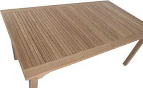 Masă dining pentru exterior extensibilă din lemn de tec 180–240 cm finisaj natural, „Malindi”