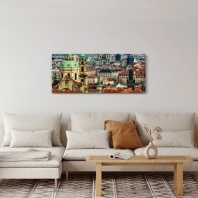 Tablou - Panorama din Praga (120x50 cm)