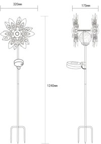 Globo 36578S - Decorațiune solară LED 0,02W 3V IP44