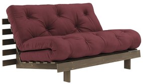 Canapea burgundy extensibilă 140 cm Roots – Karup Design