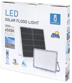 Aigostar - Proiector solar LED reglabil 200W/3,4V IP65 cu telecomandă