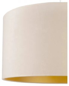 Lustră pe cablu Duolla ROLLER 1xE27/40W/230V d. 40 cm crem