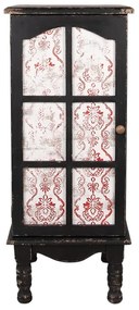 Dulap negru, din lemn, aspect vintage, NoirRouge