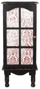 Dulap negru, din lemn, aspect vintage, NoirRouge