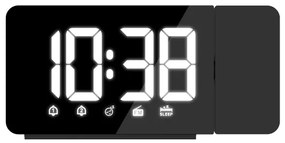 Ceas deșteptător radio cu afișaj LED și proiector Solight CA04 1xCR2032/5V