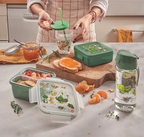 Cutie de gustări pentru copii verde Dinosaur – Snips