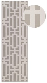 Covor tip traversă gri/crem 80x240 cm Perles Onyx – Elle Decoration