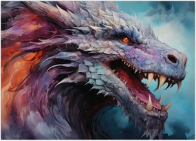 Tablou - Ilustrație a unui dragon (70x50 cm)