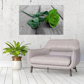 Tablou - Trandafir verde (90x60 cm)