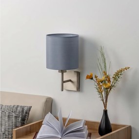 BRILAGI - Aplică de perete LED NUBILA 1xE27/60W/230V crom mat/gri deschis