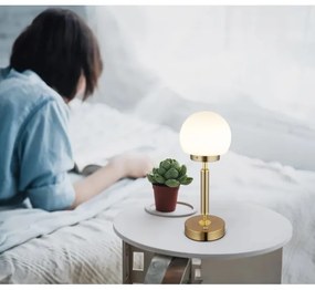 Lampă LED tactilă reîncărcabilă de masă Globo 21033M HAKU LED/2,5W/5V 2700/4000/6500K alamă