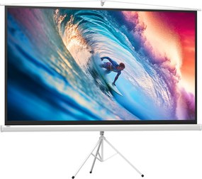 HOMCOM Ecran de Proiectie 84 Inci cu Suport, Portabil | Aosom Romania