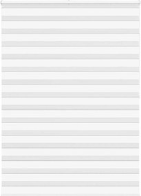 vidaXL Jaluzea tip zebra alb lățime țesătură 155,9 cm poliester