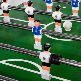 Masă de fotbal Liverpool, 141 x 125 x 89 cm, 60 kg, alb