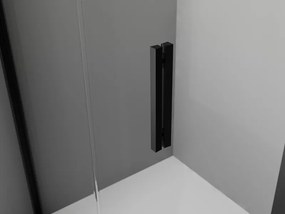 Mexen Exo cabină de duș pentagonală cu deschidere 90 x 90 cm, transparentă, neagră - 812-090-090-70-00