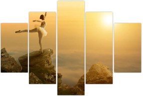 Tablou - Balerină pe stâncă (150x105 cm)